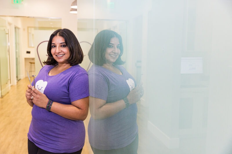 Dr Harleen Grewal came under fire after a video of the 'MAGA Dentist'