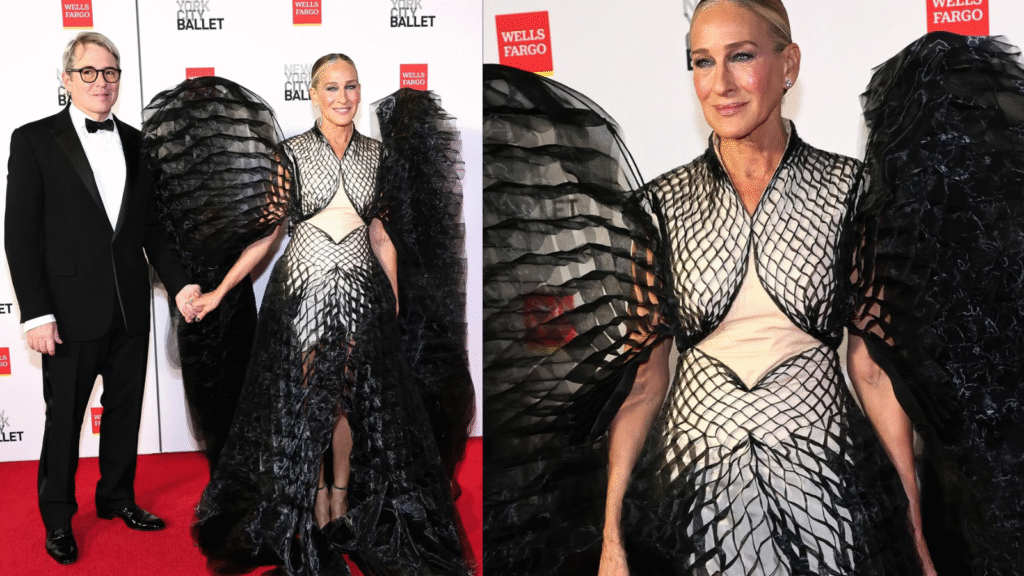 Sarah Jessica Parker Stuns in Angel Wings at New York City Ballet Gala