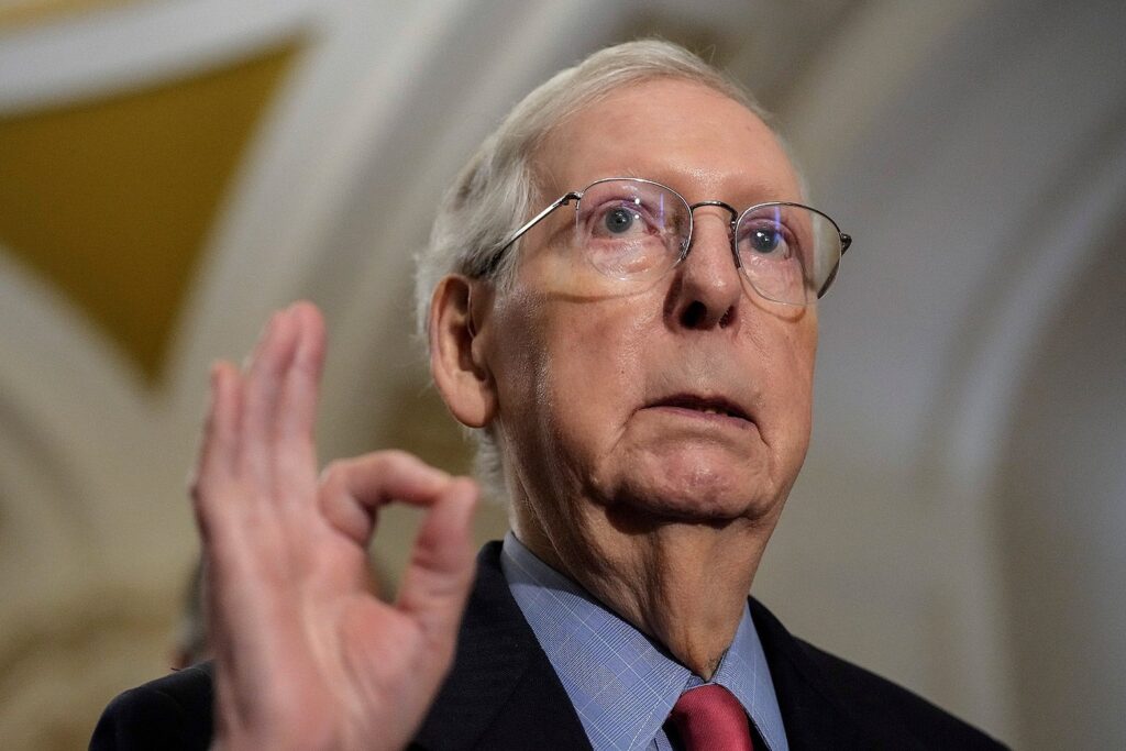 Mitch McConnell Falls