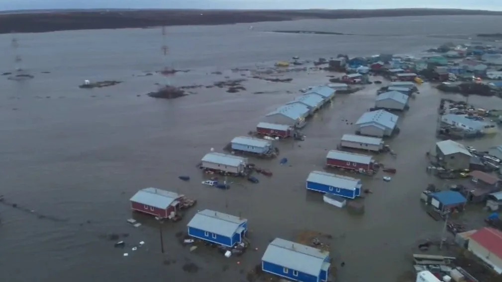 Western Alaska flooding damage: Dramatic videos show typhoon's 