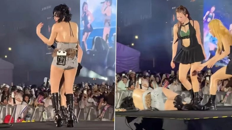 K-pop singer Hyuna collapses on stage at Waterbomb 
