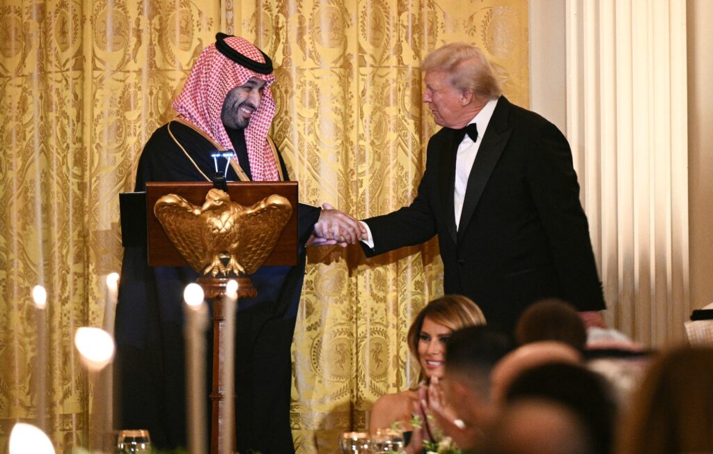 Trump, Melania Welcome Saudi Crown Prince to White House — With Elon Musk, Ronaldo, and More in Attendance