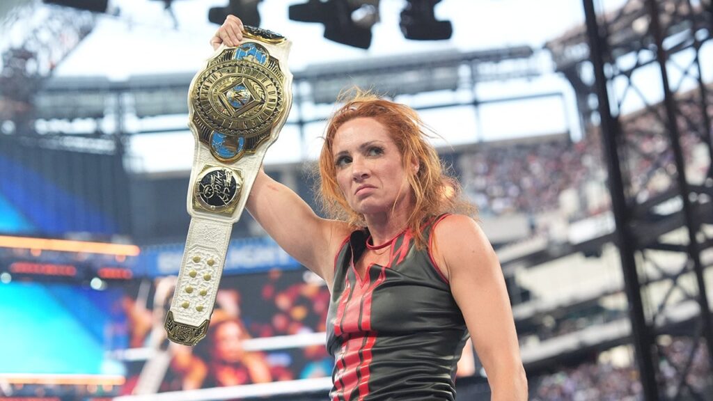 Becky Lynch is no longer the WWE Women's Intercontinental Champion. She lost her title to Maxxine Dupri